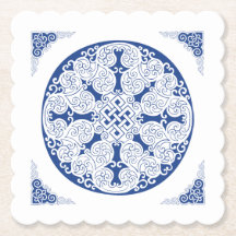 Elegantes Lebenszyklus Navy Blaues mongolisches Mu