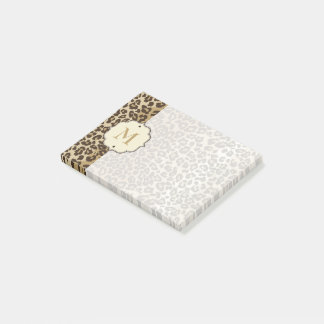 Elegantes Leopard-Muster, benutzerdefiniertes Mono Post-it Klebezettel