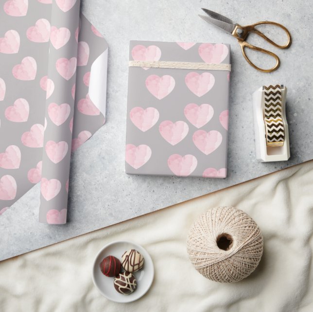 elegantes Liebe Geschenkpapier (Kunsthandwerk)