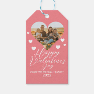 Elegantes Liebe Happy Valentine Day Family Foto Geschenkanhänger