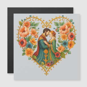Elegantes Liebesherz Magnetkarte