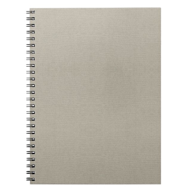 Elegantes Light Gray Texture Spiral Foto Notebook Notizblock (Vorderseite)