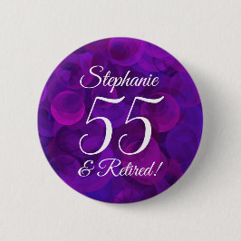 Elegantes Lila 55 und Party für das Ruhezustand Button