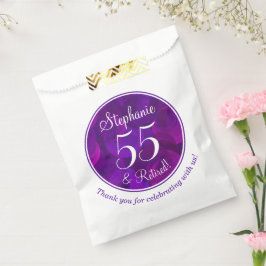 Elegantes Lila 55 und Party für das Ruhezustand Geschenktütchen