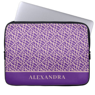 Elegantes Lila Abstrakt Laptopschutzhülle