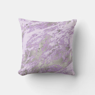 Elegantes Lila Abstraktes Muster Kissen
