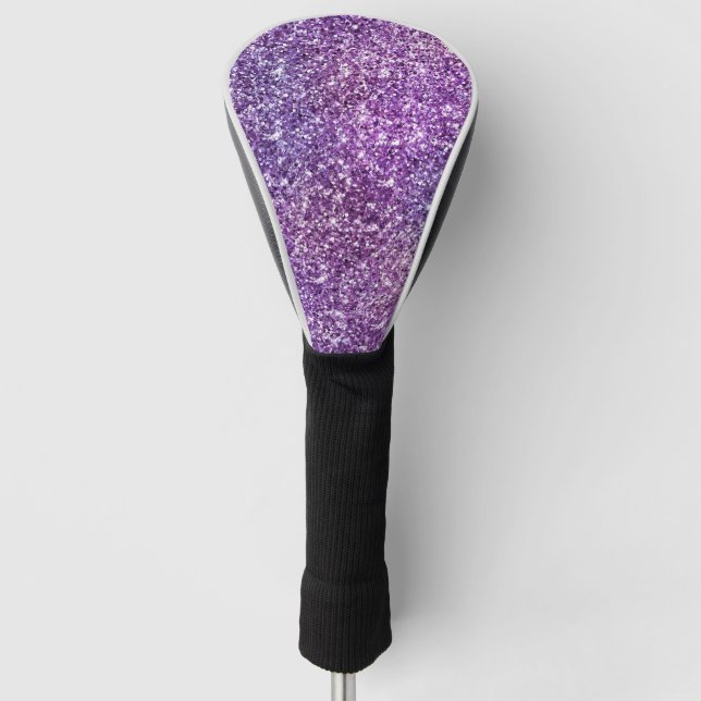 Elegantes Lila Abstraktes stilvolles Chic-Muster Golf Headcover (Vorderseite)