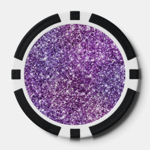 Elegantes lila abstraktes stilvolles Chic-Muster Pokerchips
