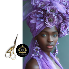 Elegantes Lila afrikanisches Dekoupage Seidenpapier