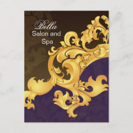 elegantes lila blüh-Business Danke-Cards Postkarte