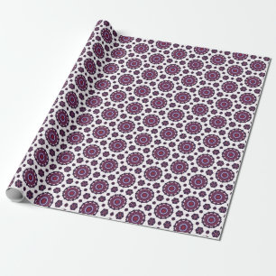 Elegantes Lila Gemustertes Schleifpapier Geschenkpapier