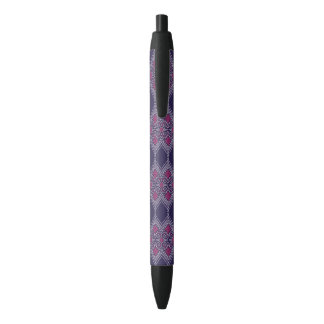 Elegantes Lila Gewebe mit gelbem Blumenmuster Kugelschreiber