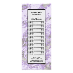 Elegantes Lila Gray Abstrakt Chic Muster Werbekarte