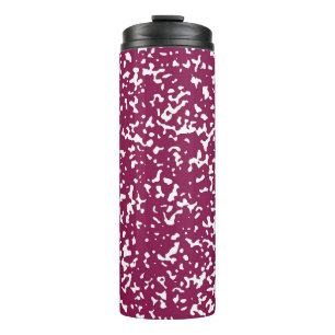 Elegantes Lila Kompositionsbuch Thermosbecher