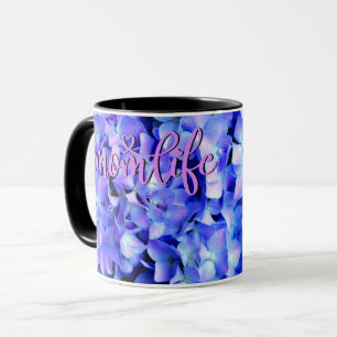 Elegantes lila Magenta Blumenhydrangea Tasse