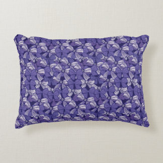 Elegantes Lila Muster Dekokissen