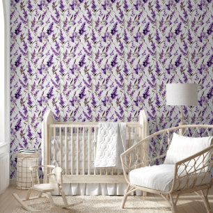 Elegantes Lila Muster für die Blumendekoration Tapete