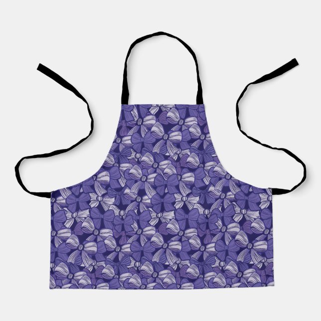 Elegantes Lila Muster Schürze (Vorderseite)
