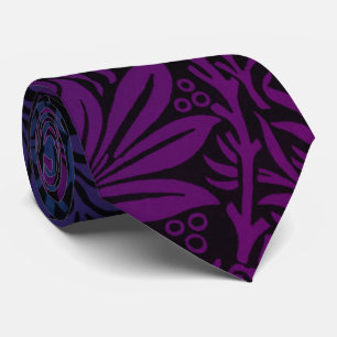 Elegantes lila Ombre-Blumenmuster Krawatte