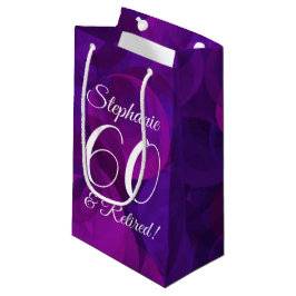 Elegantes Lila Party 60 & Rentenersatz Kleine Geschenktüte
