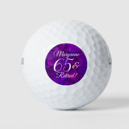 Elegantes Lila Party 65 & Rentenersatz Golfball