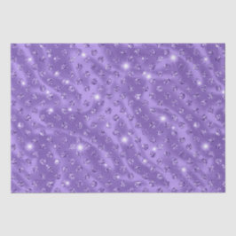 Elegantes Lila Polka Dot Metallic Glitzer Muster Seidenpapier