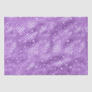 Elegantes lila Punkte-Metallglanz-Muster Seidenpapier
