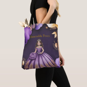 Elegantes Lila Quinceñera Girl del Malcantone Tasche