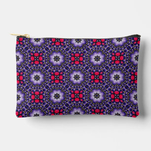 Elegantes Lila-rosa Abstraktes Dot Art Muster Zubehörtasche