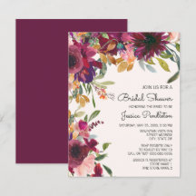 Elegantes Lila Rosa Gold Floral Brautparty