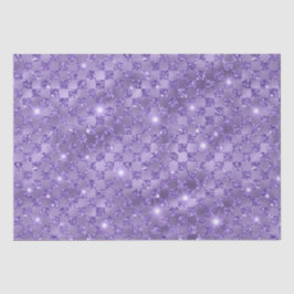 Elegantes, Lila, überprüftes Muster eines metallis Seidenpapier