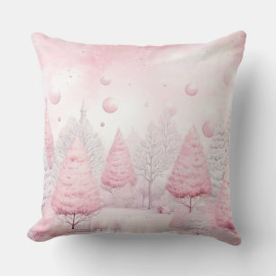 Elegantes lila Weihnachts-Wurfkissen  Kissen