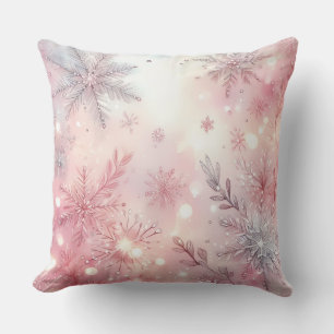 Elegantes lila Weihnachts-Wurfkissen  Kissen