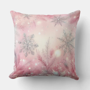 Elegantes lila Weihnachts-Wurfkissen  Kissen