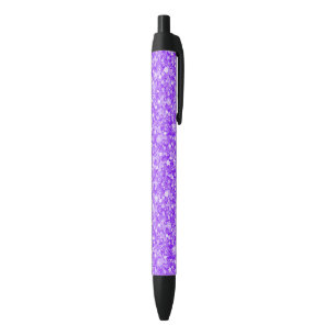 Elegantes Lila-Weiß-Glitzer-Muster Kugelschreiber