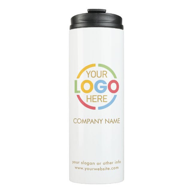 Elegantes Logo der White & Gold Company Thermosbecher (Vorderseite)