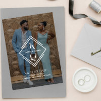 Elegantes Logo-Foto Hochzeit speichern Sie das Dat
