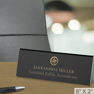 Elegantes Logo für die Berufliche Namensposition Tischaufsteller