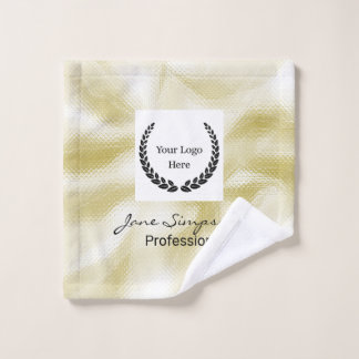 Elegantes Logo Gold Textur Waschlappen