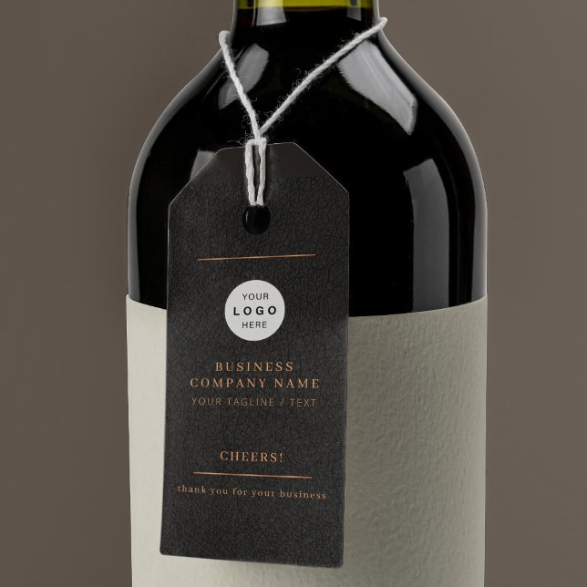 Elegantes Logo personalisierte Käseflasche Geschenkanhänger (Von Creator hochgeladen)