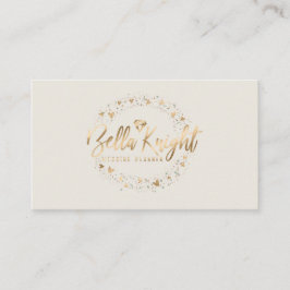 Elegantes Logo von Diamond Imitats Gold Foil Compa Visitenkarte