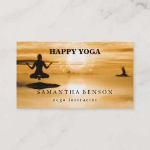 Elegantes Logo Yoga Visitenkarte