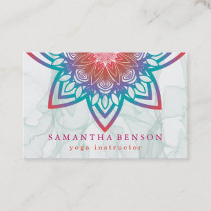 Elegantes Lotos-Blumen-Logo-Yoga Visitenkarte