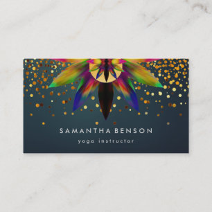 Elegantes Lotos-Blumen-Logo-Yoga Visitenkarte