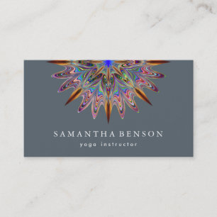Elegantes Lotos-Blumen-Logo-Yoga Visitenkarte