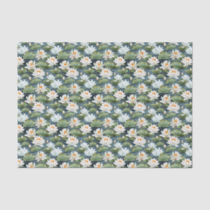 Elegantes Lotus-Blume-Fliesenmuster Seidenpapier