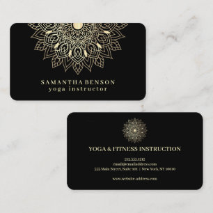 Elegantes Lotus-Blumen-Logo Yoga Visitenkarte