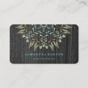 Elegantes Lotus-Logo Yoga Meditation Wellness Visitenkarte
