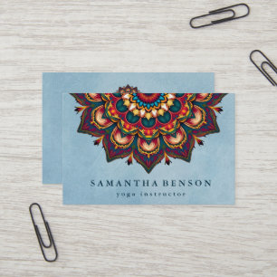 Elegantes Lotusblumen-Logo Yoga Geschäftskarte Visitenkarte