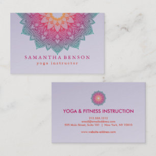 Elegantes Lotusblumen-Logo Yoga Visitenkarte